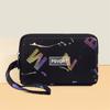 Bolsa Grande para Celular e Chaves Estampada com Letras da Moda Carteira Longa para Moedas Feminina Moda Bolsa Pequena Quadrada de Mão Multicamadas