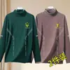 Tops de otoño e invierno con cuello semi-alto, forro polar de doble cara, capa interior ajustada de negocios, camiseta base cálida, camiseta de manga larga para hombre
