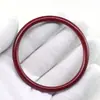Pulsera de arcilla púrpura, pulsera delgada, pulsera Dingdang, regalo de San Valentín para parejas, joyería auténtica de pulsera de cinabrio natural