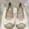 Sapatos Mary Jane Versáteis com Laço Moda 2025 Primavera e Verão Novos Sandálias de Salto Alto Fechadas no Dedo para Mulheres Salto Bloco