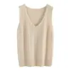 Suéter de cuello en V para mujer 2025 tejido Andy terciopelo transfronterizo chaleco pullover nuevo camisola chaleco otoño al por mayor para mujer