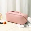 Bolsa de maquillaje tipo almohada portátil para viaje, nueva de gran capacidad, con compartimentos, tridimensional, resistente a la suciedad, bolsa de tocador de almacenamiento