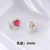 Anillo Popular de Plata Chapada con Zirconia Incrustada de Cobre en Forma de Huevo Amatista Imitación de Xiaohongshu Accesorios de Joyería para Pulsera y Collar DIY
