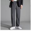 Pantalones casuales para hombre otoño e invierno pantalones drapeados pantalones de traje para hombre 2023 nuevos plisado único combinan con todo pantalones largos