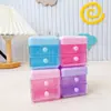 Caja de Almacenamiento Mini Tipo Cajón Linda de Dibujos Animados Estilo Japonés Organizador de Joyería de Doble Capa Caja Pequeña para Escritorio Infantil
