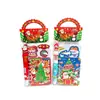 Libro de tarjetas de Navidad, pegatinas, set de papelería, regalos de recompensa escolar, papelería de Navidad al por mayor transfronteriza