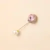 Broche de Cristal, Piedras de Zirconia Coloridas, Varias Formas, Pines Largos, Saco de Traje, Pines para Cuello de Ropa, Pines de Una Palabra