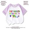 2025 Nueva Camiseta de Manga Raglán Sprunki Music Rhythm Box Ropa para Niños Verano Tops para Niños y Niñas