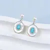 Aretes de Perlas de Agua Dulce Naturales, Pines de Plata, Nácar Natural, Aretes de Falda de Una Pieza, Aretes, Aretes, Venta al por Mayor de Alta Gama