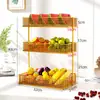 Prato de Frutas Multicamadas Sala de Estar Mesa de Centro Cesta de Frutas Doméstica Bandeja de Exibição de Doces e Salgadinhos Suporte de Armazenamento de Mesa Bandeja de Frutas