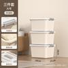 Caja de Almacenamiento con Ruedas para Uso Doméstico, Juguetes, Ropa y Artículos Varios, Caja de Almacenamiento de Plástico de Gran Capacidad con Tapa