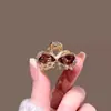 Presilha de Cabelo Pequena de Cristal em Forma de Laço de Princesa, Grampo Compacto para a Parte de Trás da Cabeça, Presilha Pequena para Franja, Acessório de Cabelo, Ferramenta de Penteado