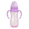 Botella de plástico para bebé Elle de 330 ml con pajita de silicona PP de gran calibre, mango resistente a caídas, una generación de cabello