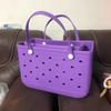 Bolso de Playa Eva Bolso con Agujeros Bolso de Mano Portátil Impermeable Bolso de Viaje Lavable Adecuado para Playa Piscina Deportes
