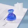 Molde de Resina de Cristal DIY Amapola Bolsa de Dinero Bolsa de la Suerte Bolsa Creativa de Fortuna Espejo Superficie Molde de Silicona