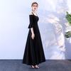 Vestido de Noche de Comercio Exterior 2026 Nuevo Ajustado Anfitrión de Fiesta Vestido Largo Sitio Independiente de Aliexpress Vestido de Dama de Honor