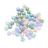 Cuentas Redondas de Flor de 8 mm con Agujero Central, Color Jade Porcelana Vidrio Cristal K9 Ab Sueltas, 64 Facetas para Hacer Correas de Teléfono Cruzadas de Cuentas