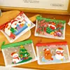 Monedero Navideño Infantil de PVC Transparente Lindo Portátil Bolsa de Cosméticos Regalo Navideño para Estudiante Bolsa para Auriculares