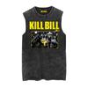 Kill Bill Kill Bill La Novia Hombres película desgastada lavada vintage batik camiseta sin mangas