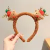 2026 Nueva Diadema Navideña con Doble Pinza Clips Exquisitos Clips para el Cabello de Ciervo para Niños Clips para el Cabello con Atmósfera Linda