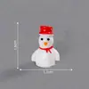 Nuevo producto transfronterizo: caja de regalo de muñeco de nieve navideño en miniatura, set de tren pequeño, accesorios decorativos DIY y figuras en miniatura
