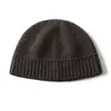 Gorro de Cachemir para Mujer Otoño e Invierno Protección para Orejas Sombrero de Pescador Tejido a Mano con Aguja Sombrero Cuenco Sombrero Grueso de Lana Sombrero para el Frío al Aire Libre