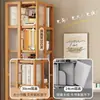 Nueva estantería giratoria para zona de lectura infantil, uso doméstico, estante de pie para libros ilustrados para estudiantes, estante de almacenamiento simple multicapa que ahorra espacio