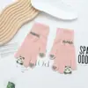 Guantes Cálidos Estilo Coreano para Invierno, Engrosados para Ciclismo, Separados por Dedos, a Prueba de Frío, Felpa de Cristal de Terciopelo para Pantalla Táctil, Lindos para Mujer Estilo Nuevo