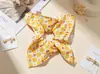 Goma de pelo cuadrada retro francesa para coleta, scrunchie artístico de estilo de hada, bufanda para mujer, accesorios, al por mayor en stock
