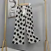Pantalones de pijama de algodón para mujer, verano, finos, estampados, casuales, de pierna ancha, pueden usar mujeres embarazadas, comercio exterior, pantalones de talla grande