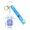 Venta al por mayor del fabricante Llavero de Astronauta de Anime Pvc Goma Blanda Dibujo Animado Colgante de Llave DIY Muñeca 3D Colgante Pequeño