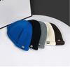 Sombreros para hombre de moda gorro de lana tejido con parche pequeño sombrero de otoño e invierno para mujer estilo ratero yuppie casero sombrero de marca de moda sombrero hip-hop gorro para cubrir la cabeza