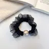 Scrunchie de poá estilo coreano para mulheres com cabelo grosso, adequado para rabos de cavalo altos, acessório de cabelo moderno e versátil