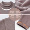 Ropa Interior Térmica para Mujeres de Mediana Edad y Mayores, Cuello Medio Alto Talla Extra, Conjunto de Ropa y Pantalones de Otoño para Hombre, Versión Gruesa