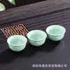 Tetera de Celadón al por mayor para preparar té, Tetera individual para uso doméstico, Tetera de cerámica, Juego de té de cerámica, Juego de tazas para uso doméstico, Gran capacidad con filtro