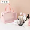 Bolsa de Tocador Portátil de PVC de Doble Capa para Separar Seco y Húmedo, Bolsa de Natación Portátil de PVC con Separación Seco y Húmedo, Maquillaje Portátil Doble Capa Mate