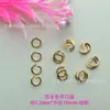 40+ Anillos Abiertos de Colores 1.2*10, Broches de Anillo Abierto Pintados de Colores para Manualidades DIY, Conectores de Anillo Único, Anillos de Hierro, Anillos Pequeños C