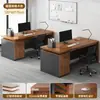 Combinación de Escritorio y Silla para Personal Estación de Trabajo Simple Moderna Individual y Doble Escritorio de Oficina para Jefe Escritorio Financiero para Computadora