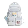 Mochila escolar para meninas estilo ins japonês grande capacidade estudantes do ensino fundamental II e médio bolsa de ombro dupla ita bag nicho versão coreana fofa mochila para computador