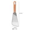 Espátula de acero inoxidable al por mayor de fábrica, espátula para pescado, espátula con mango de madera, espátula para cocinar, espátula multiusos para carne, utensilio de cocina