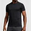 Camiseta de manga corta de secado rápido para hombre transfronteriza, top deportivo ligero para fitness para hombre, ropa elástica para entrenamiento al aire libre corta 25113