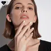 Anillo Creativo de Rosa Kaman its Amazon Generoso Simple Temperamento Versátil Anillo para Apilar en el Dedo Regalo del Día de la Madre