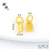 Pingente Estrela de Cinco Pontas Dourada Antiga Acessórios para Joias DIY para Atrair Riqueza e Fortuna Pingente Acessórios para Pulseira da Fortuna para Mulheres