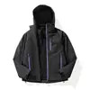 Kongshan Rain Chaqueta Impermeable Cortavientos Ligera Tres en Uno Ropa de Abrigo para Mujer Hombre Chaqueta Ligera de Montañismo