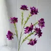 Flores Artificiales, Decoraciones de Flores Artificiales, 8 Flores Pequeñas de Campanilla, Flores Artificiales para Bodas al por Mayor Transfronterizas, Flores Artificiales, Flores de Campanilla Decorativas, Flores de Seda