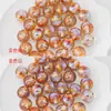 Contas de Flores Secas que Mudam de Cor 1.5 Furo Reto Contas Redondas 16mm Ornamentos de Pulso de Luxo Leve de Nicho High-End Contas Soltas Redondas