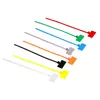 Amarre de etiqueta de plástico Xinguang 4*150mm rojo, amarillo, azul y verde amarre 3*150 etiqueta de clasificación de cable de red tarjeta de identificación