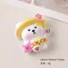 Accesorios de Resina para Manualidades de Dibujos Animados Joyería Cámara Oso Pegamento de Crema Pasador Funda de Teléfono Móvil Hebilla de Zapato Llavero Colgante con