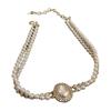 Colar de pérolas barrocas Feminino Luz luxo nicho design colar clavícula corrente gargantilha pescoço alça colar