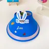 Sombrero con Ventilador de Carga USB para Niños, Sombrero de Sol de Verano, Sombrero de Protección Solar para Viajes al Aire Libre, Estilo de Dibujos Animados, Unisex, Ala Ancha, Sombrero de Copa Abierta